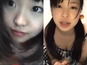 スポブラ綿パンツのロリカワJCと美巨乳JKの自撮りオナニー流出【立花くるみ 成嶋このみ 旧作 女子中学生 女子高生】